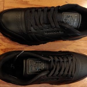 Men's Reebok Classic Leather Sneakers Black